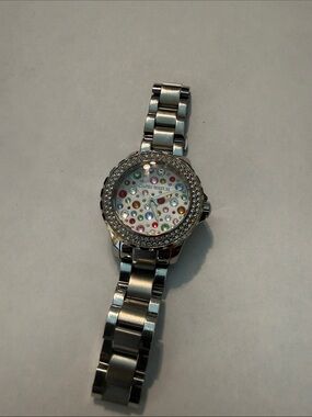 Capri Watch Women's Crystal Accent Bracelet Watch with Multicolor Dial
